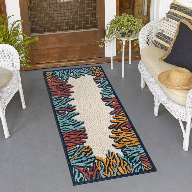 Outdoor Askersund Area Rug Mix Color, Runner 2' x 6'