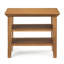 Table de bout transitionnelle en bois massif avec 2 tablettes ouvertes Acadian-1063236911-944659078