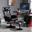 Faux Leather Recliner with Footstool