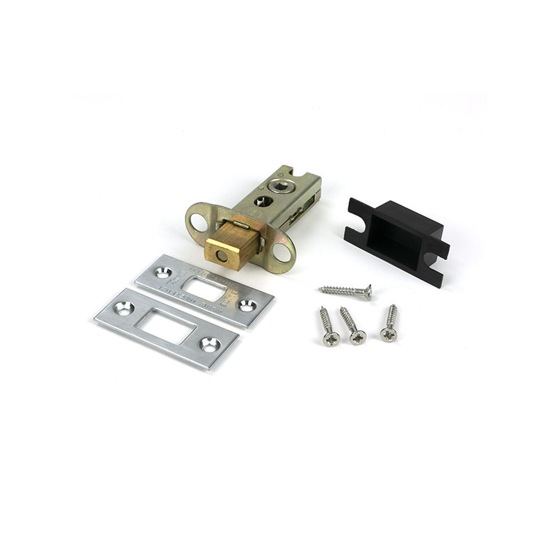 Aged Brass 2½" Heavy Duty Tubular Deadbolt, Satin Chrome