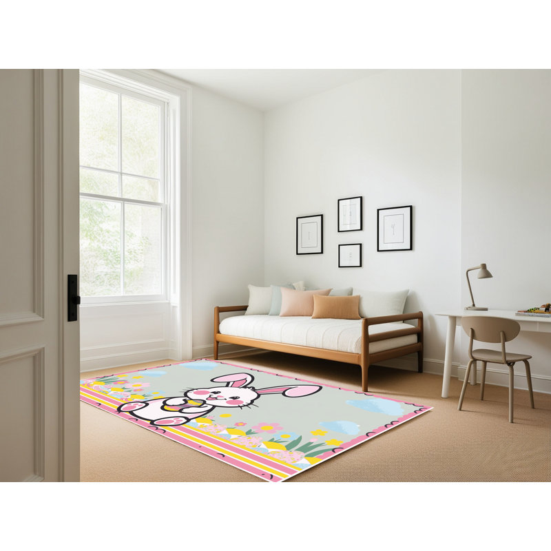 Tapis de vacances de Pâques The Holiday Aisle®, Rectangle de 5 pi x 8 pi