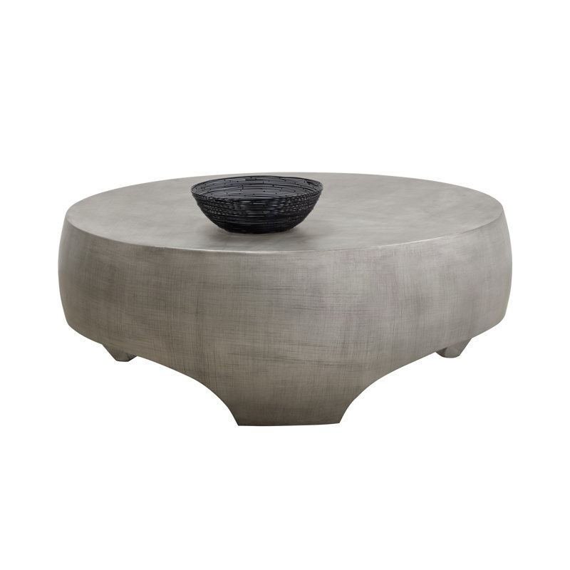 TABLE DE CAFÉ Luraine - Étain, Argent
