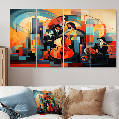 Onagre - Musician Wall Art Decor, 4 pièces