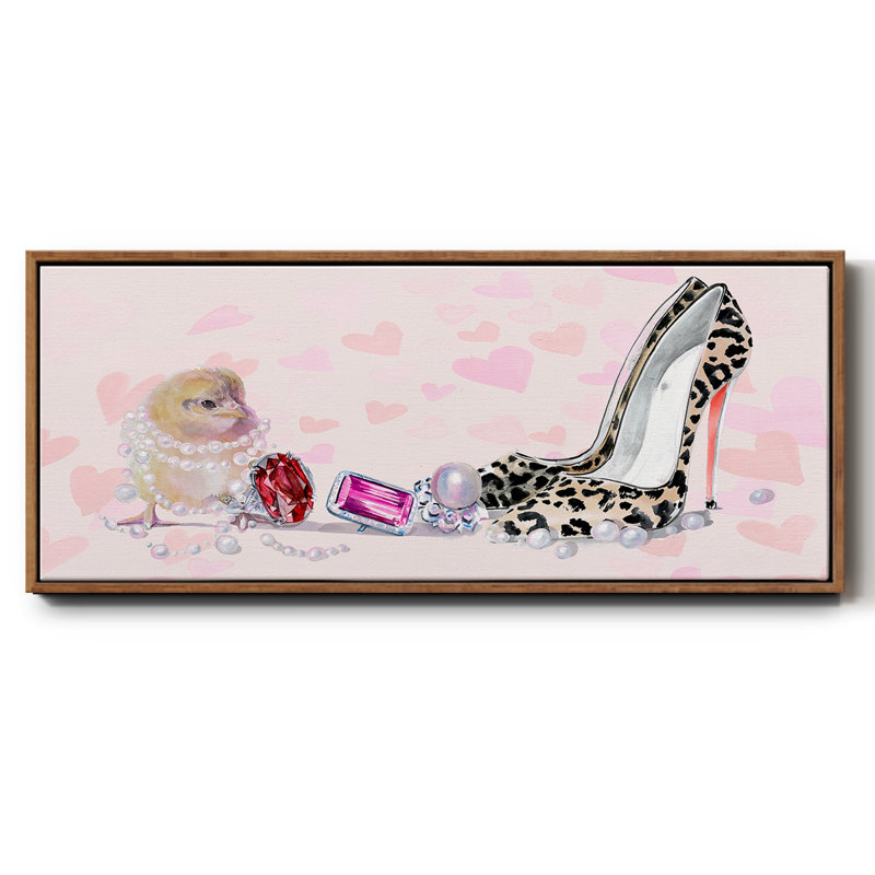 Cute Couture Collection D- Framed Canvas