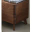 Table de chevet moderne double minimaliste en noyer noir massif