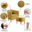Fauteuil demi-tonneau rembourré de 27 po de large avec repose-pieds-203763662
