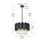 Lustre Lenora 16 pouces-2130065357