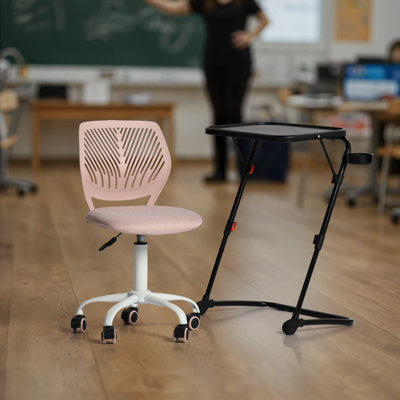 Ensemble de chaises de bureau ergonomiques pivotantes et réglables pour petits espaces et salles de jeux