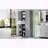 72.5 Inch Tall Storage Cabinet with Multi-Functional Storage Space - Grey-2119073124
