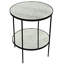 Anna Mirrored Glass Top End Table