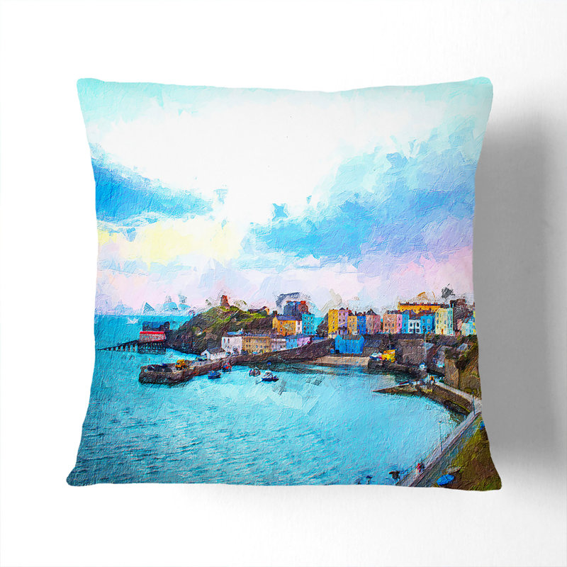 Square Cushion, 40cm H x 40cm W x 15cm D, Stone