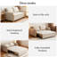 2 Seater Linen Blend Sofa Bed