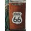 Route surélevée Route 66, art mural en métal, peinture en relief 40 po x 2 po x H 79 po