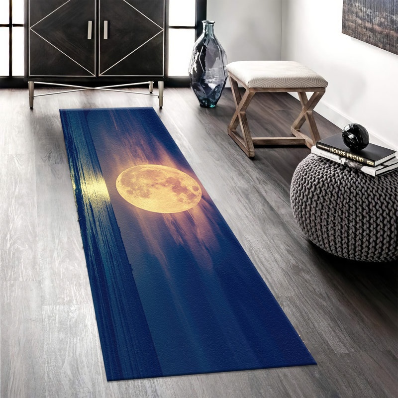 Soft Textured Goblen Fabric Rug Featuring Striking Abstract Design for an Extraordinary Addition to Your Home Interior