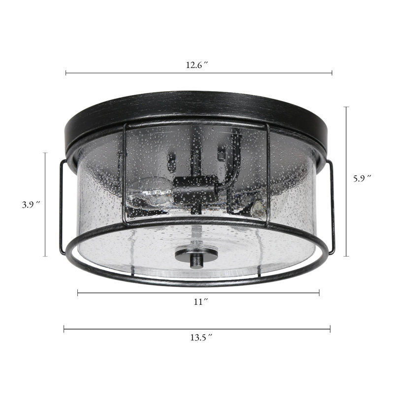 Lucrece Glass Flush Mount