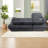 Compression Cloud Sectionals, 106.3 Inch Corduroy Modern Home Chaise Sofa