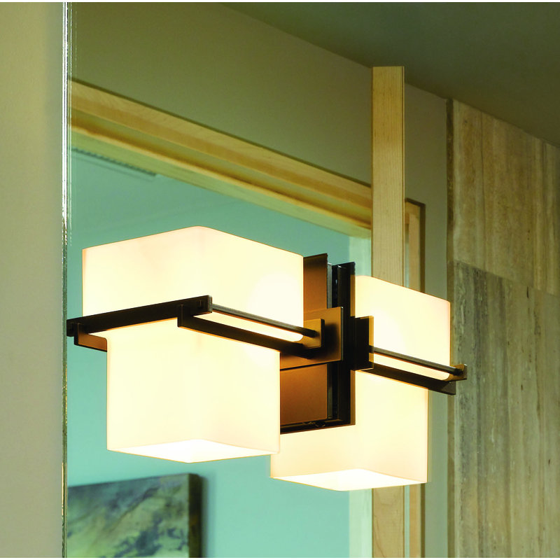Kakomi 2 Light Flush Mount Scone, Large, Bronze