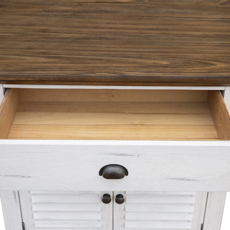 Minneiska 32'' W Solid Wood Nightstand, White
