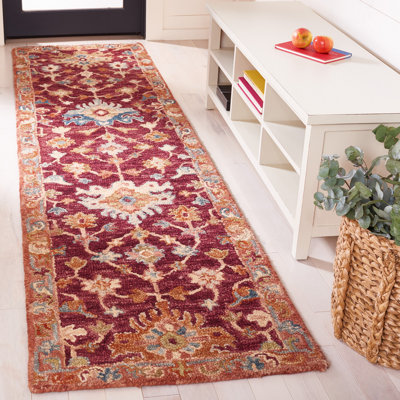 Southwest Southwestern Handmade Tufted Red/Pink Area Rug