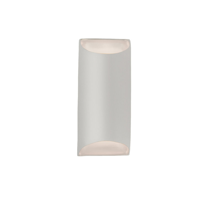 Beda Ceramic LED Wall Light, 13.75" H x 7" W x 4" D, Bisque