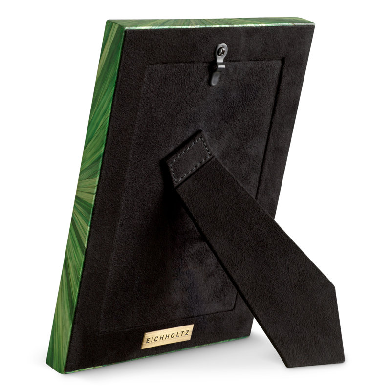 Picture Frame Harvard Straw Marquetry Brown, Straw Marquetry Green, 4" W x 6" H