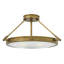 Collier Semi-Flush Mount Ceiling Light - Heritage Brass-122266308-24611120-24611118