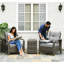 Patio Furniture,Storage Table Chairs