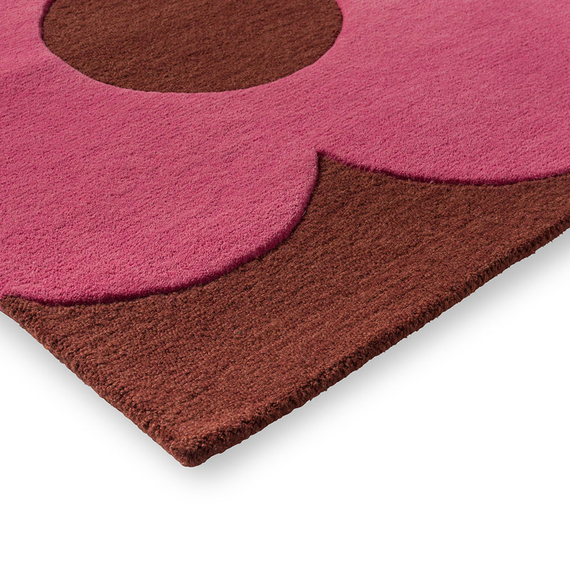 Wool Floral Area Rug, Rectangle 5'3" x 7'6"