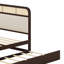 Lit plateforme en bois avec lit gigogne et 2 tiroirs