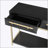 Entryway Table, Console Table with Two Drawers, Retro Hallway Table with Striking Geometric Design for Entryway and Living Room (Black)-1905257868