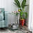 Fletching Glass Top Floor Shelf End Table