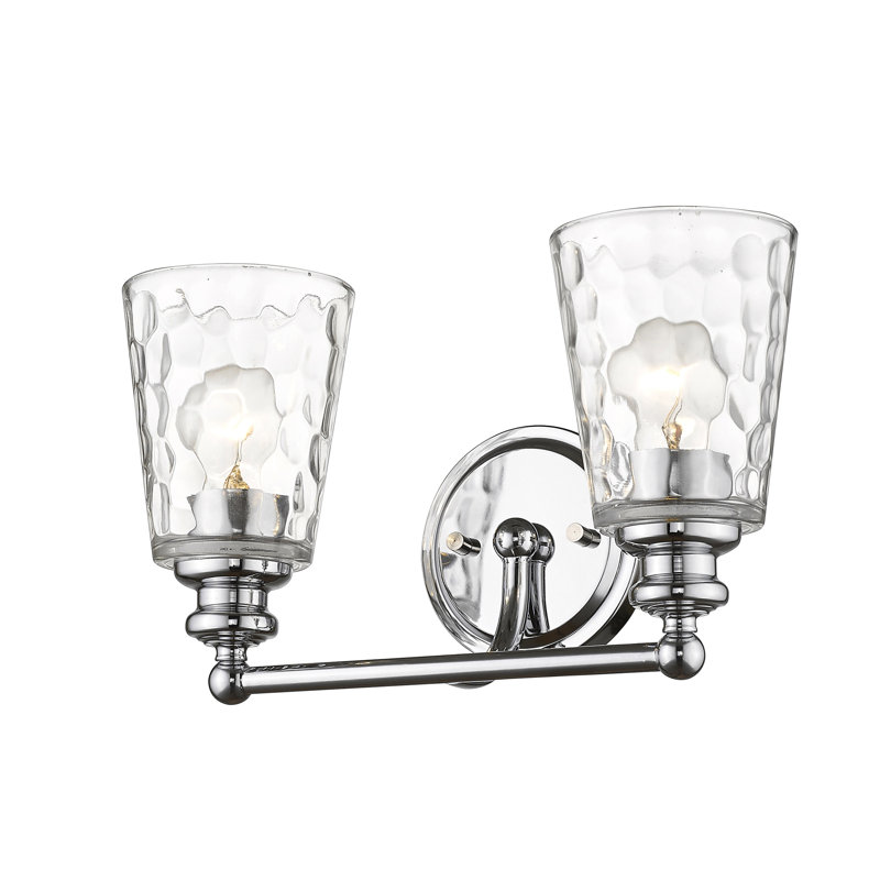 Éclairage pour meuble-lavabo à intensité variable Fantine, Chrome chrome, 2 lumières