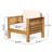 Outdoor Acacia Wood Club Chairs With Cushions-1353139124