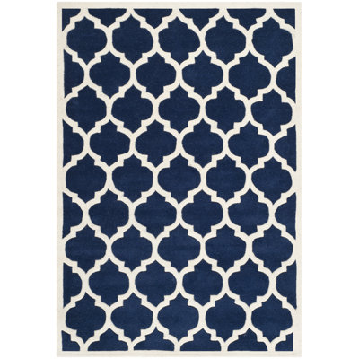 Tapis en laine touffeté à la main Carolene