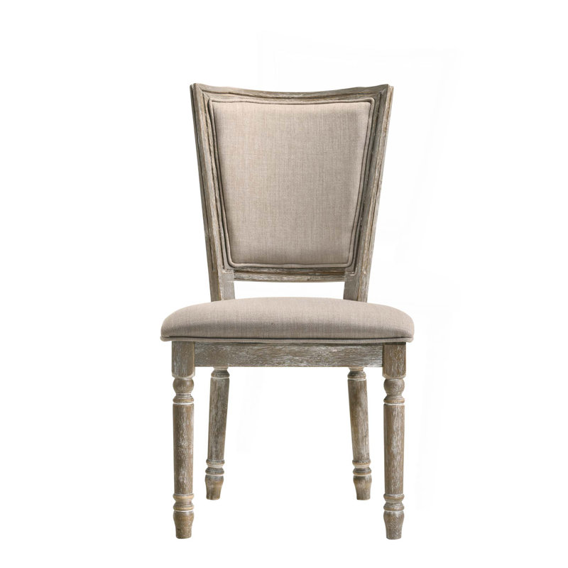 Ensemble de 2 chaises d'appoint en tissu récupéré Gabrian