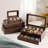 Watch Storage Box Display Case with Removable Pillows Clear Window Design All-Round Protection