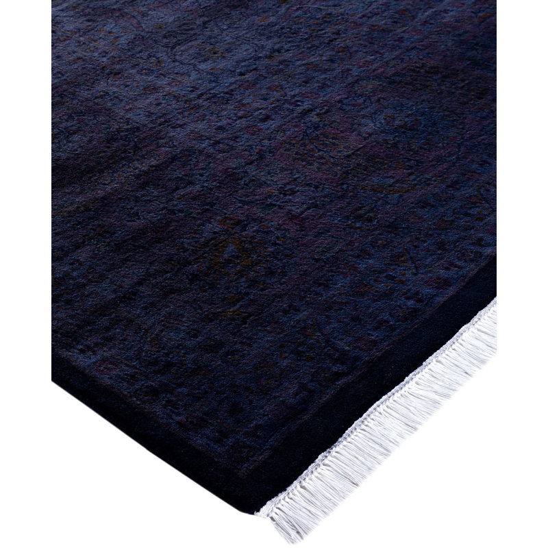 Overdyed One-of-a-Kind 10' 0" X 14' 0" Hand Knotted Area Rug