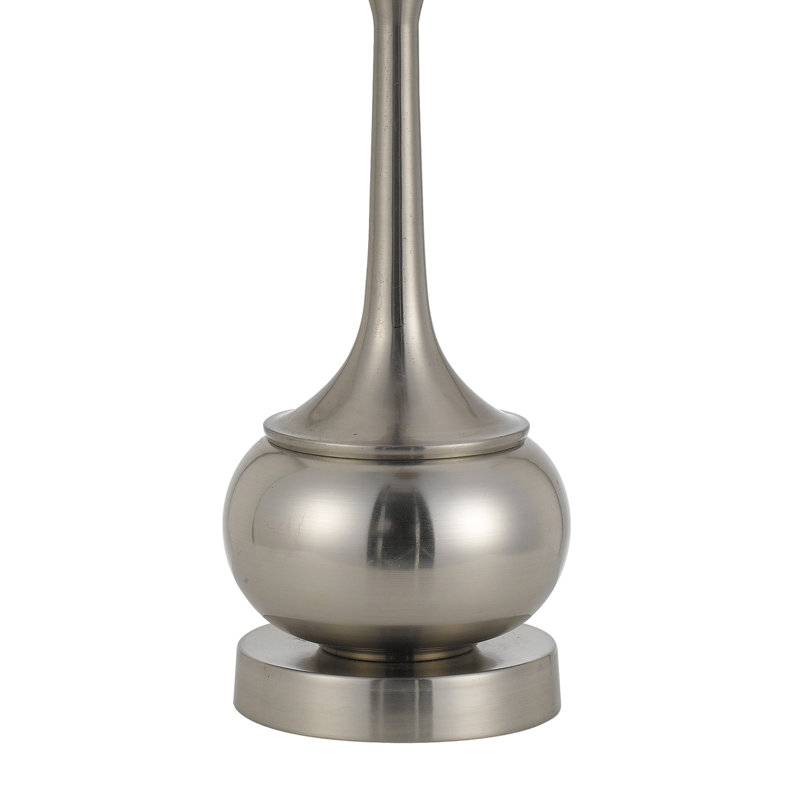 Lampe de table 24,5 po Izen, Argent, Gris