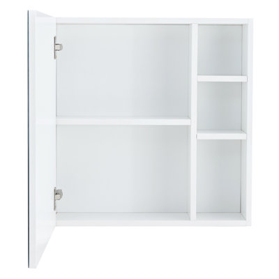 A White MDF Material Mirror Cabinet, Bathroom Mirror,  MDF Material Mirror Cabinet,A Separate Wall Mounted Bathroom Mirror For Storage And Space Saving. W1151135030