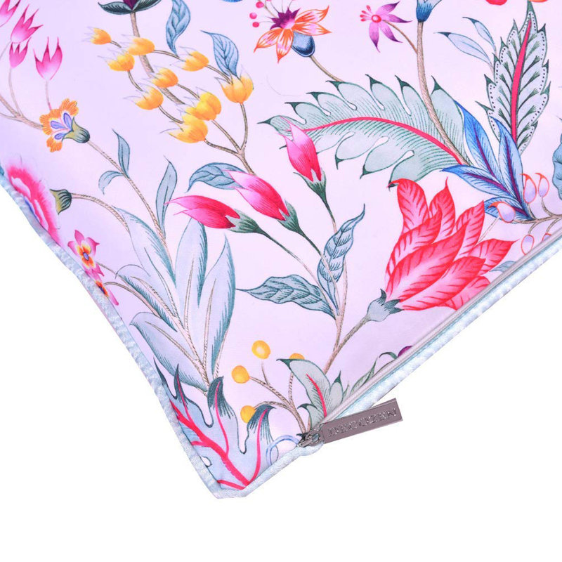 Ensemble de housse de coussin floral carré 20 x 20 avec imprimé numérique et fermeture à glissière pour la décoration de Noël