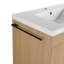 Meuble-lavabo autoportant avec lavabo double en résine