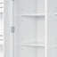 Armoire de cuisine de style Shaker de 53 po de largeur avec tablettes réglables et porte-bouteilles-2062976289