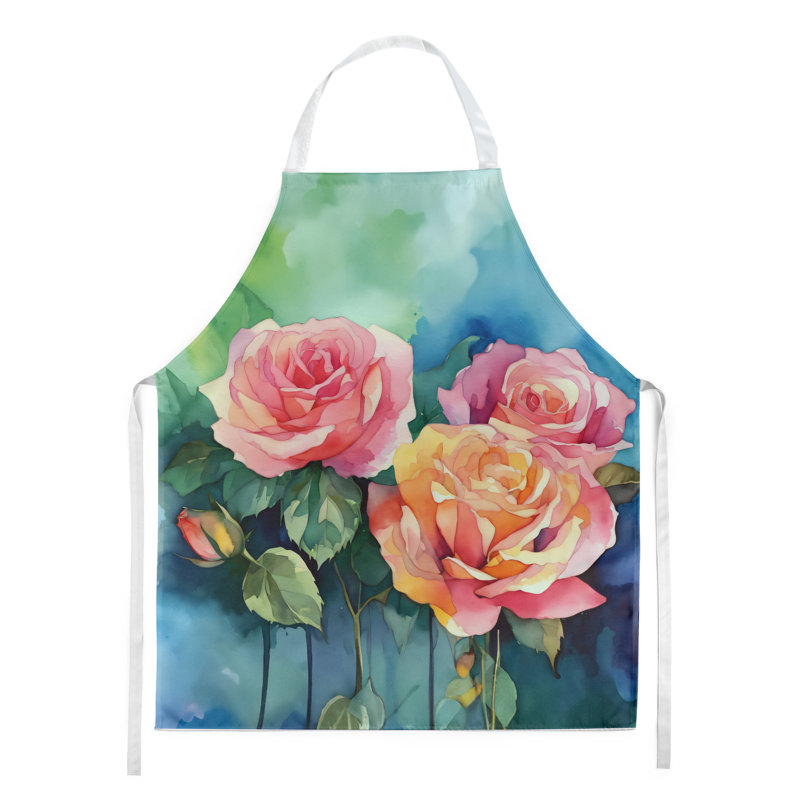 Iris du Tennessee en tablier aquarelle, Roses roses de New York