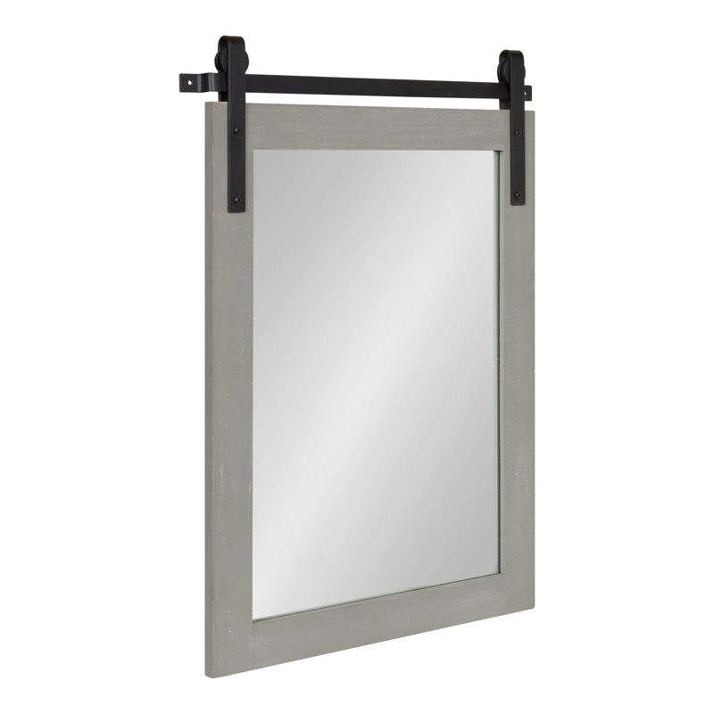 Miroir Dayanah, Gris rustique, 26,75 po x 41,5 po