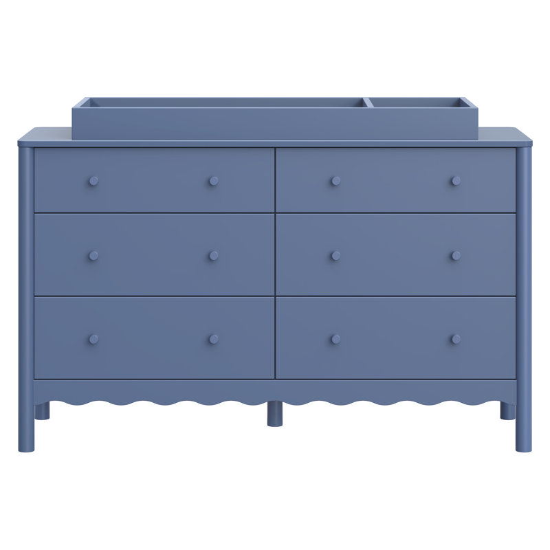 Swell 6-Drawer Assembled Dresser, Blue