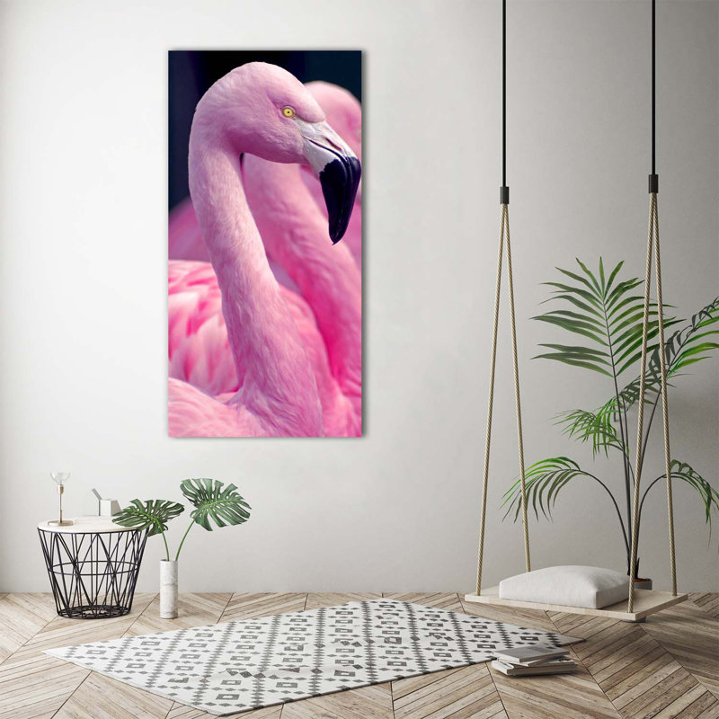 Flamingos - Wrapped Canvas Print