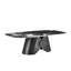 Table basse ovale moderne avec plateau en céramique Stela