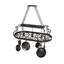Neo Steel Handcrafted Oval Hanging Pot Rack