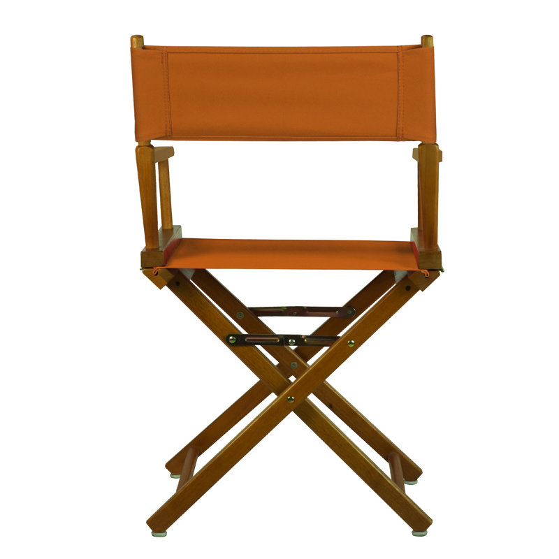 18" Folding Director Chair, Honey Oak, Mango