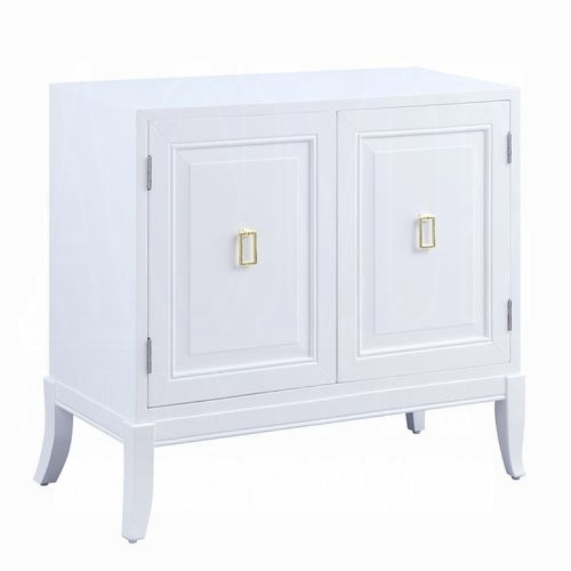 Console Mahal, table d'entrée, table d'entrée avec cadre en bois 36 po Mahal, Blanc